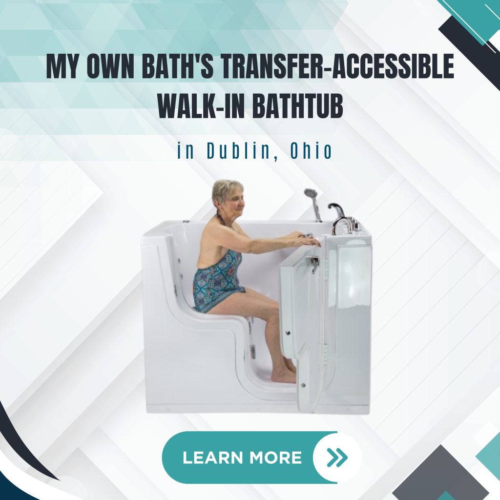 Transfer-Accessible Walk-In Bathtub